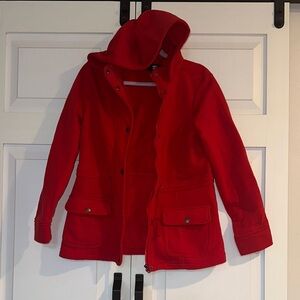 Miss Lili Red Utility Jacket Lightweight Classic